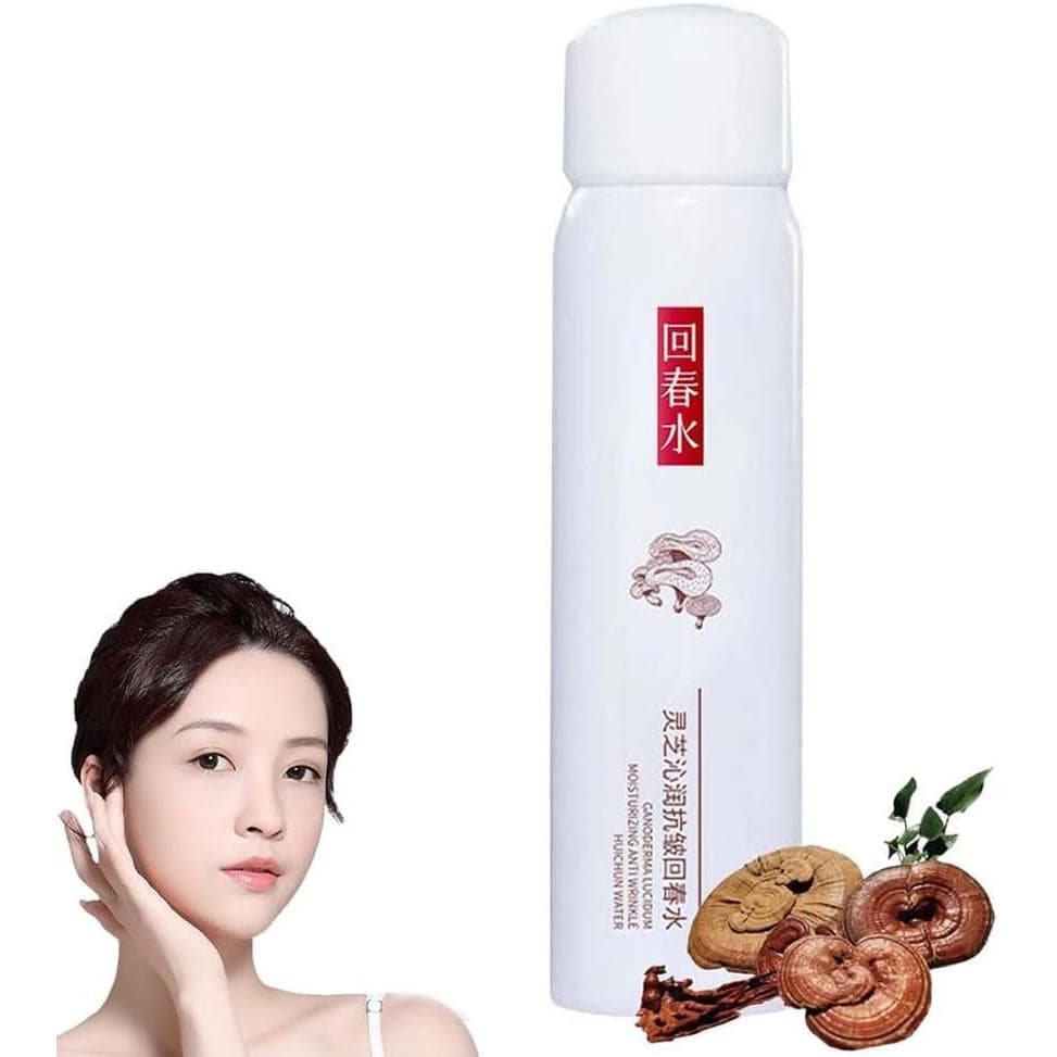 Água Rejuvenescedora Anti-rugas Lingzhi, Sérum Rejuvenescedor Anti-rugas de Ganoderma, Spray Facial Reishi, Hidratação P