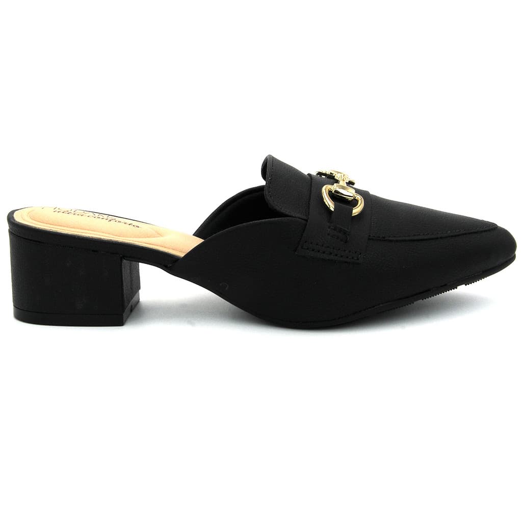 Sapato Modare 7340.124 Salto Mule Bico Fino Calcanhar Aberto Feminino