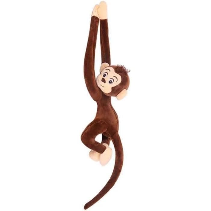 Bicho De Pelúcia De Macaco Pendurado De Braço Longo , Brinquedo De Cortina , Presente De Aniversário E Natal Para Crianç