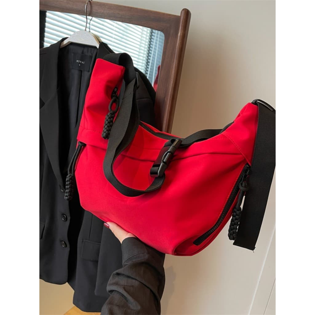 Bolsa feminina moda Oxford pano de um ombro saco do mensageiro feminino estudante Casual Commuter All-Match grande capac