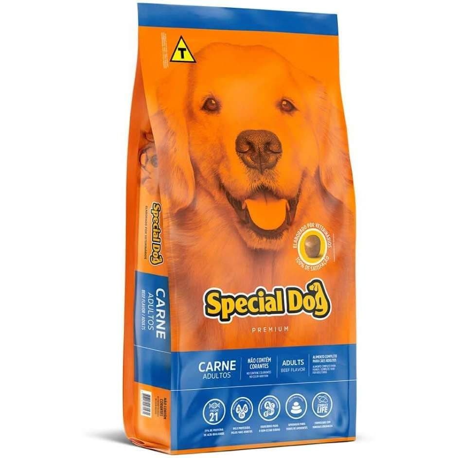 Ração Premium Special Dog para Cães Adultos Sabor Carne 10,1Kg Produto Original Lacrado