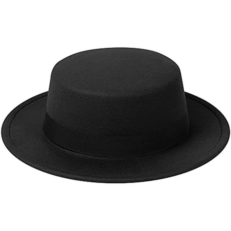 Chapéus Fedora Para Homens & amp ; Mulheres-Torta De Porco , Topo Plano , Boater Estilos De Aba Larga