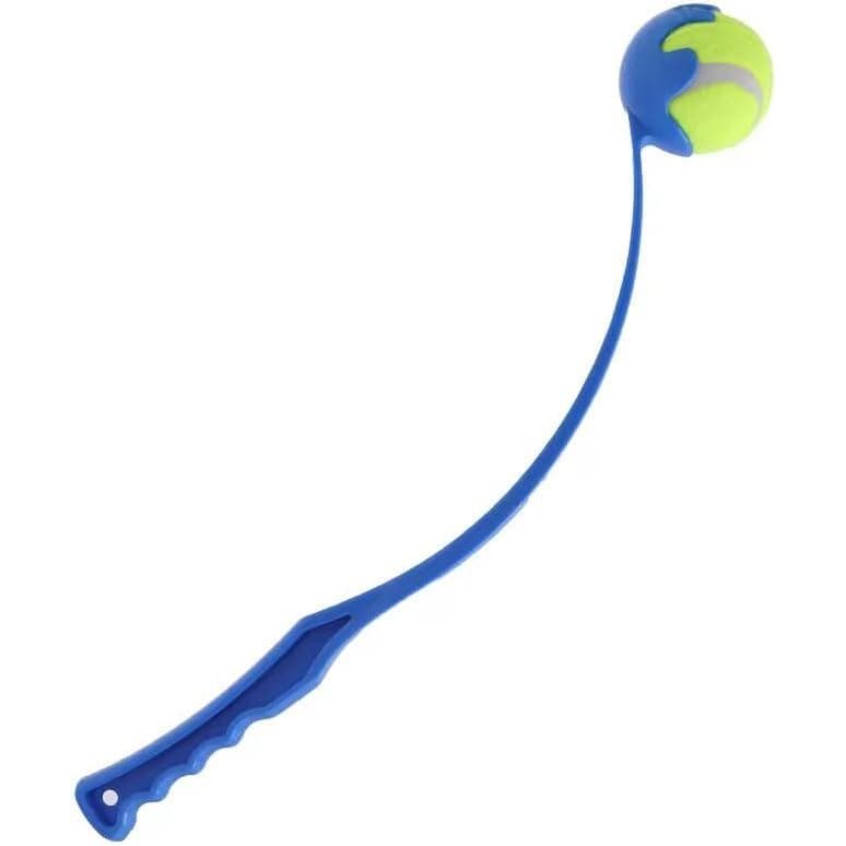 Lançador de Bolas para Cães, Bastão de Treinamento de 5,7 polegadas com Bola de Tênis, Brinquedo Interativo para Animais