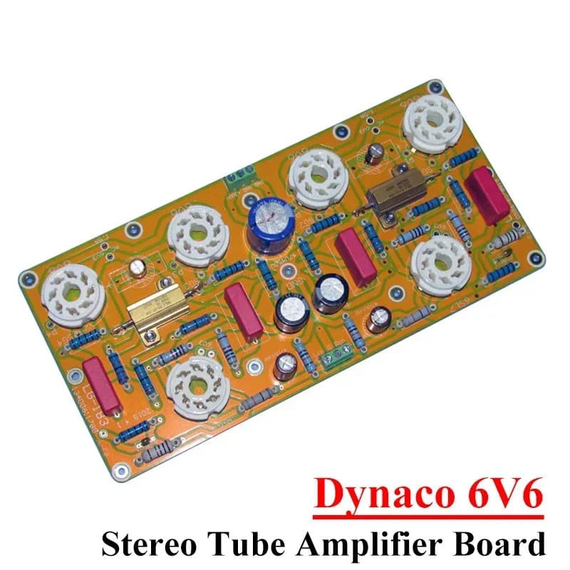 Placa Amplificadora de Áudio Estéreo Dynaco 6V6 10w*2 Push Pull Ultra Linear com Baixo Ruído e Baixa Distorção