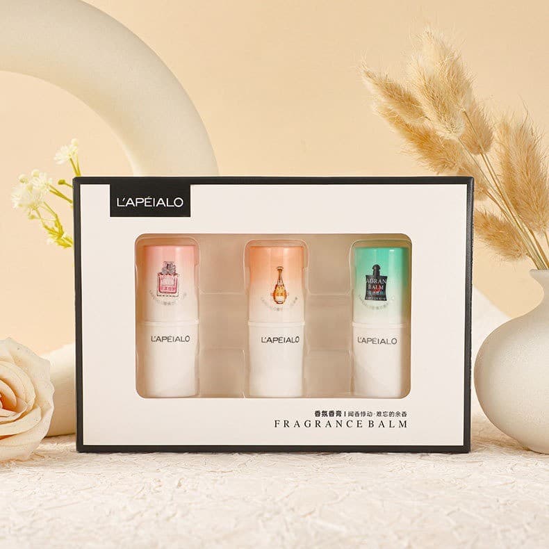 Rapell sólido bálsamo vara fragrância leve duradoura refrescante fresco portátil bolso Perfume conjunto masculino femini
