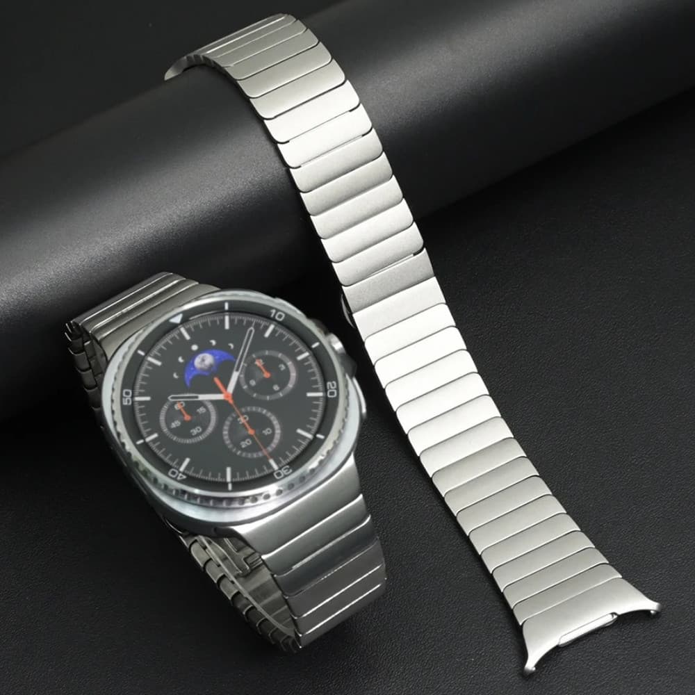 Pulseira Masculina De Aço Inoxidável Para Samsung Galaxy Watch 8 8Classic 40mm 44mm 46mm De Negócios Ultra 2025 Pulseira