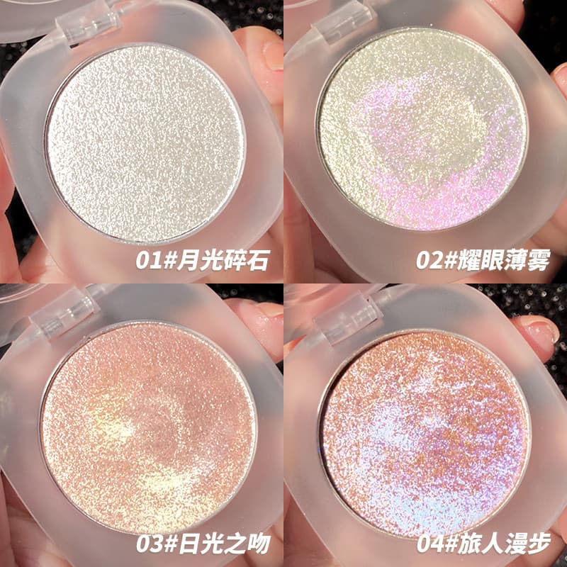 Influenciador diamante alto brilho fino Glitter perolado corpo rosto iluminando Natural tridimensional olho canto piscan