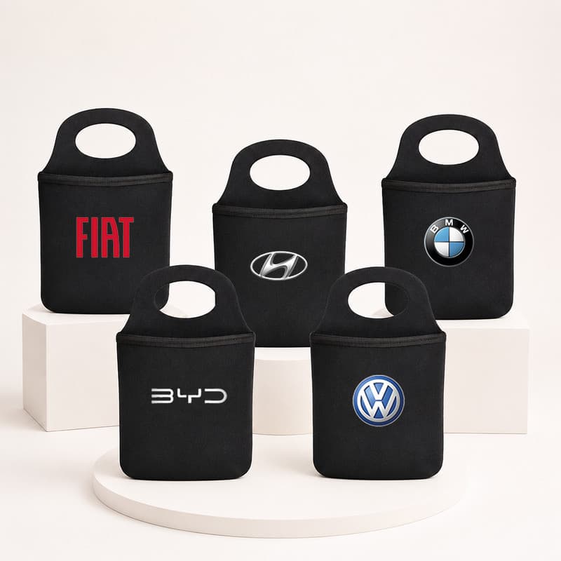 Lixeira Automotiva Neoprene Acolchoada Porta Lixo Universal Para Carro Caminhonete SUV