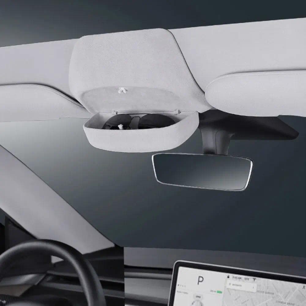 Para Tesla Óculos Caso Flip Interior Fácil Instalação Modelo Y 3 2019-2022