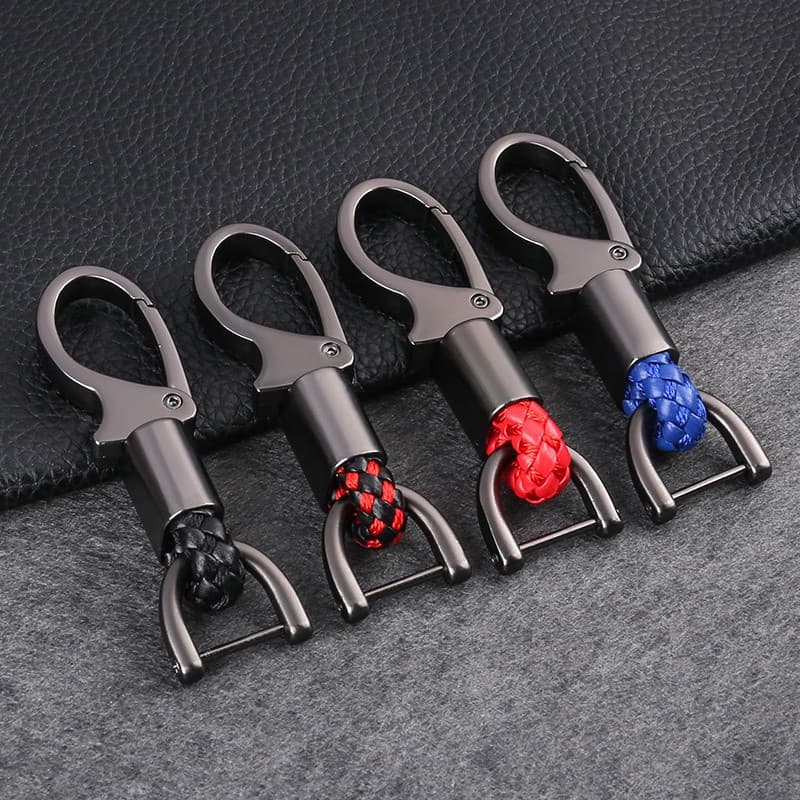 Chaveiro Porta-Chaves Metal + Couro Motocicleta
