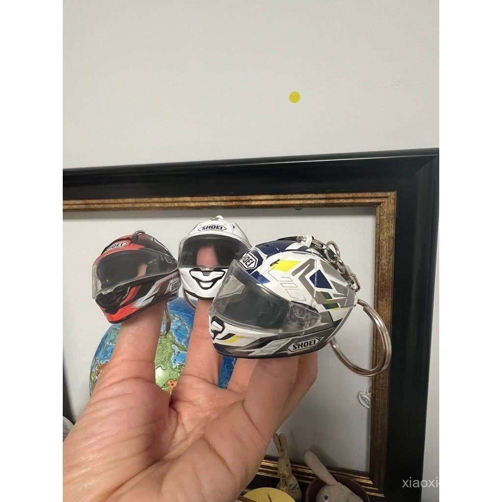 Novo Chaveiro SHOEL com Tema de Capacete de Motocicleta, Acessório Decorativo para Mochila com Tema Esportivo THDX