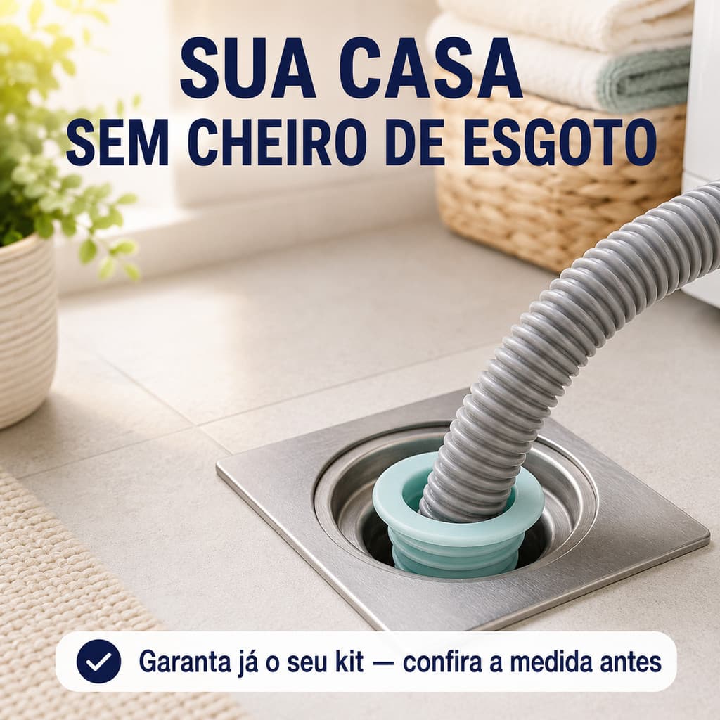 Anel Vedação Antiodor Máquina Lavar Ralo Adaptador Mangueira Anti Inseto Pia Tanque Cozinha Esgoto