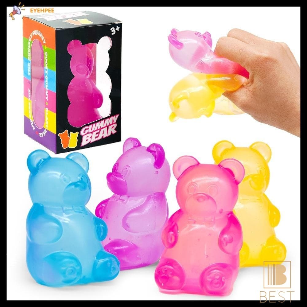 Squishy Fidget Toy Soft Bear Clamp-Massagem Corporal Para Alívio Do Estresse Crianças