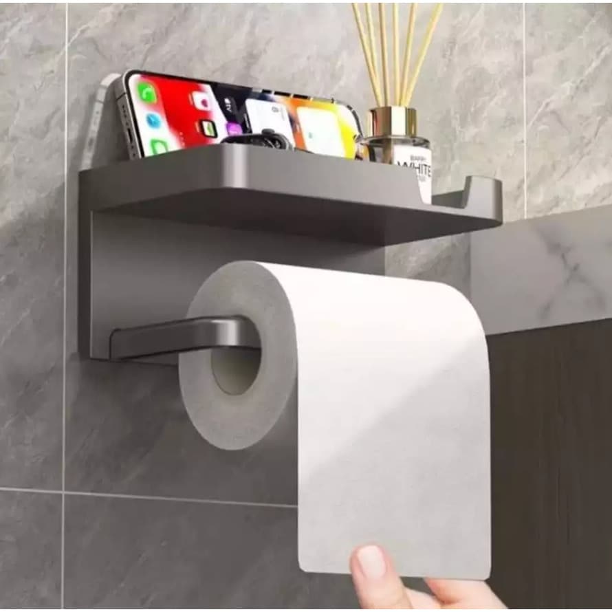 Suporte De Papel Higiênico De Parede Organizador Lenços De Banheiro Para Rolo De Cozinha