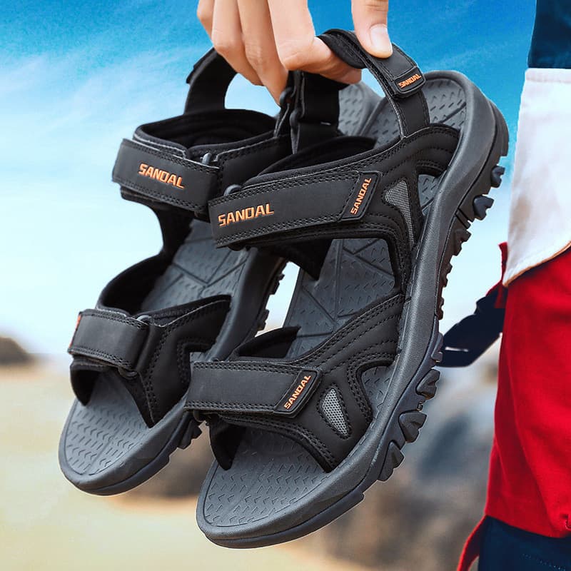 Verão novo estilo tamanho grande na moda ao ar livre sapatos de praia casuais