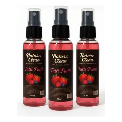 Kit C/ 3 Aromatizante Automotivo/ambiente Tutti Frutti 60ml