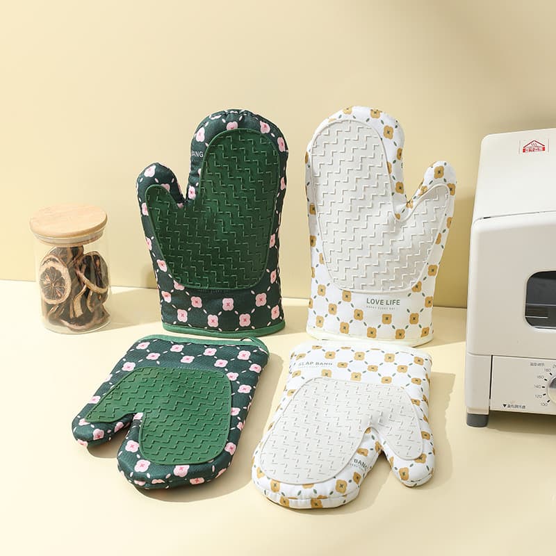 Luvas Anti-escaldantes com isolamento térmico Forno de cozinha Clipe de mão de Silicone para cozimento de micro-ondas do