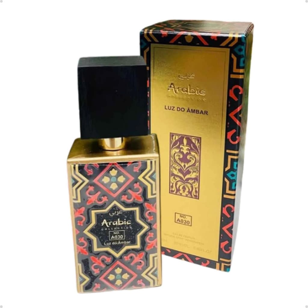 Perfume Arabic Collection A030 – 25ml | Colônia Unissex Oriental Doce Amadeirada Luxuosa
