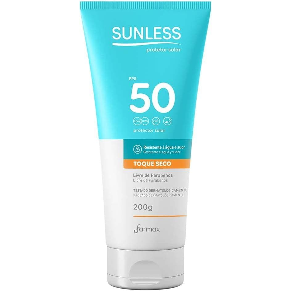 Protetor Solar Sunless Fps 50 Corpo E Rosto Toque Seco 200g
