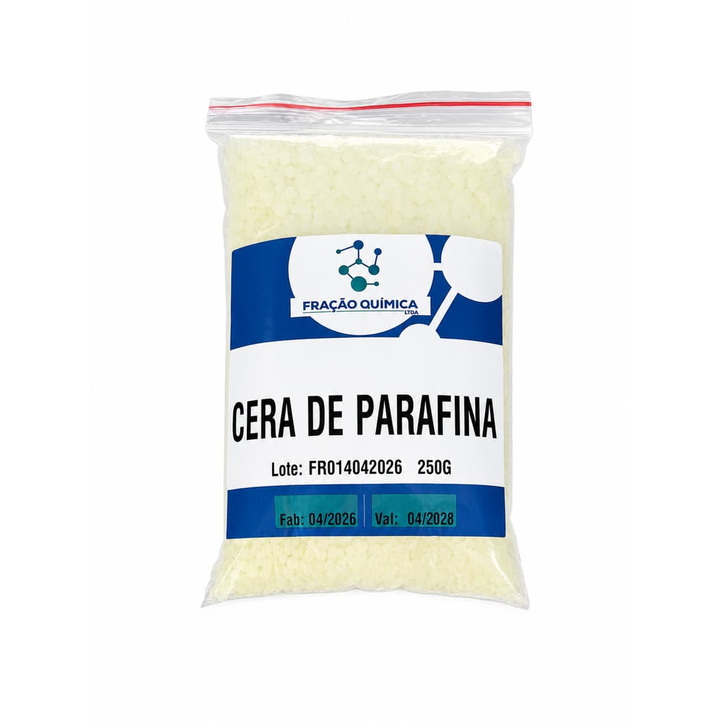 Cera de Parafina Pura para Velas Artesanais e Cosméticos 250g