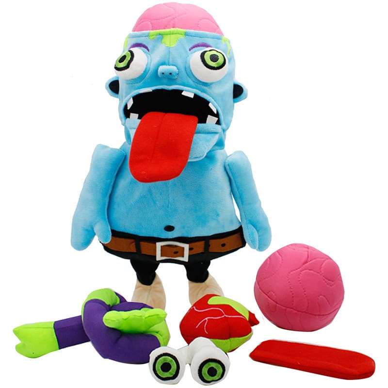 Halloween engraçado crianças pequeno zumbi boneca de pelúcia escavação coração escavação pulmão globos oculares cérebro