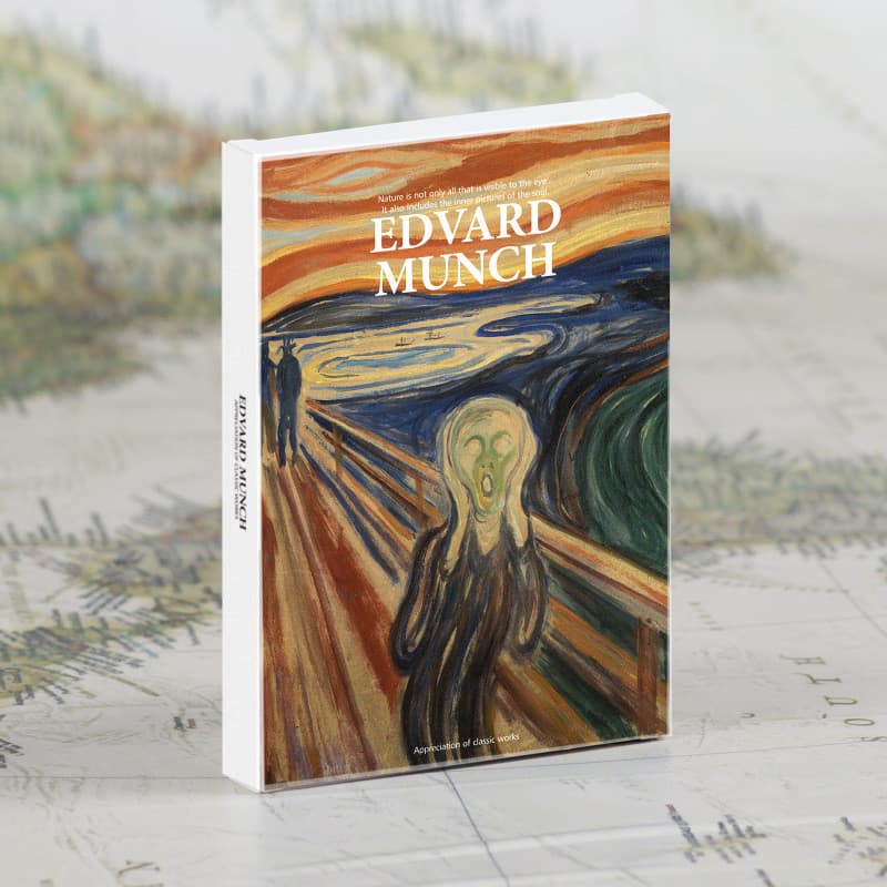 Retro europeu modernismo desempenho pintor Edward monge gritando série pintura a óleo cartão postal decoração