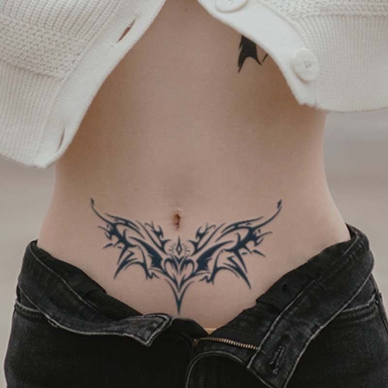 Tattoo 1Pc Charming Stickers Waterproof Lasting One To Two Weeks For Girls Belly Chest Back Waist 5