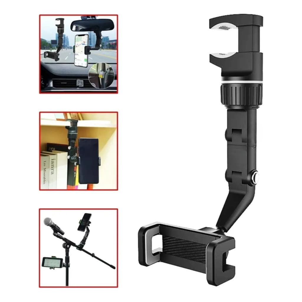 Suporte Celular Veicular Retrovisor, Mesa 360 Carro