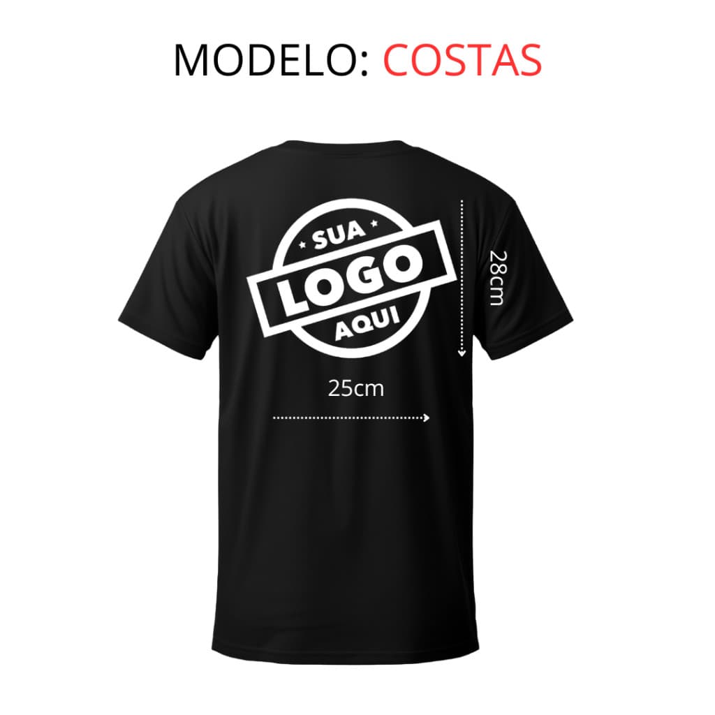 Camisetas Personalizadas Com Sua Logo 100% Algodão P ao G3