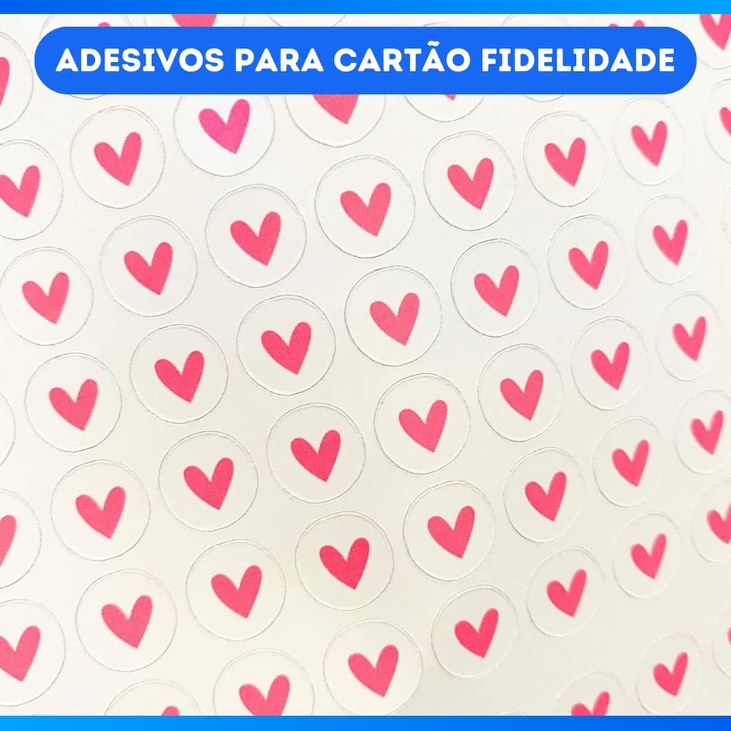 300 Adesivos Para Cartão Fidelidade - PROMOÇÃO