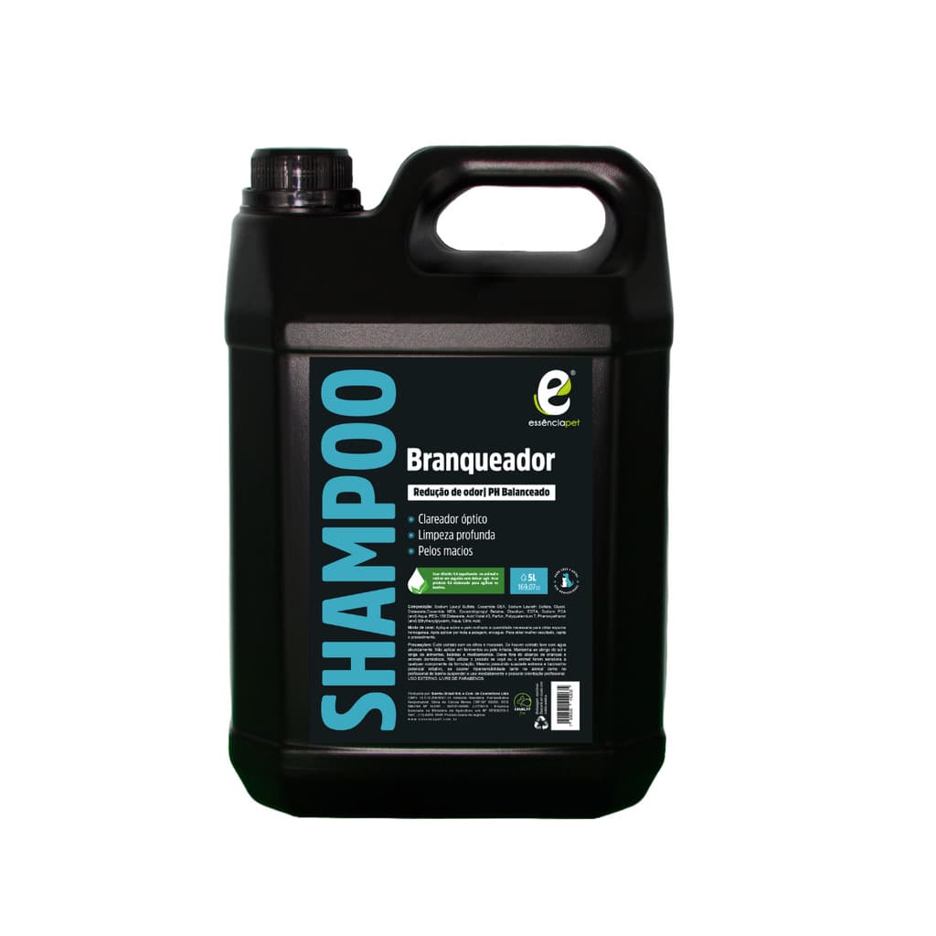 Shampoo Pet Branqueador Essência Pet – Profissional Banho e Tosa 5L