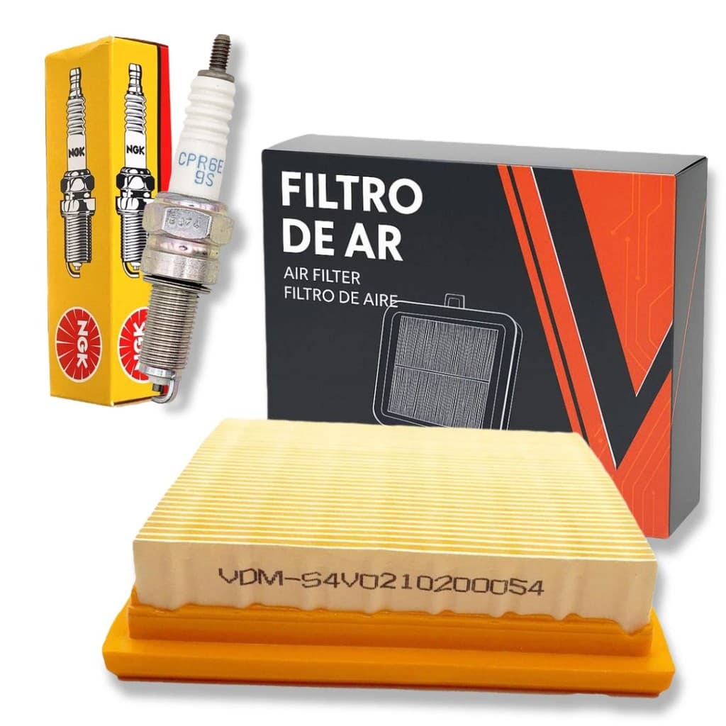 Filtro de Ar + Vela Ngk Pop 110i Todas