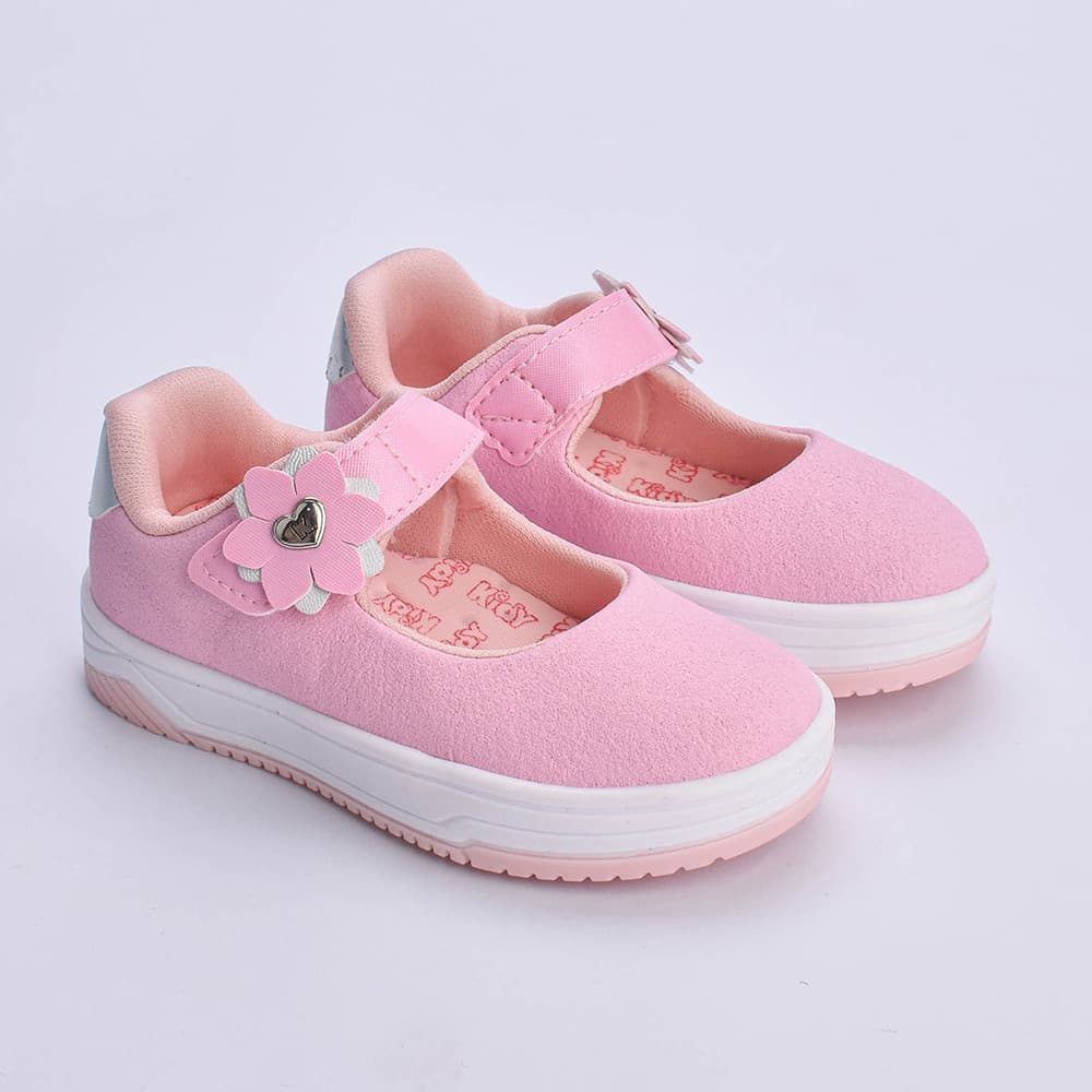 Tênis Infantil Menina Kidy Happy Primeiros Passos Calce Prático Anatômico Confortável Casual Escolar