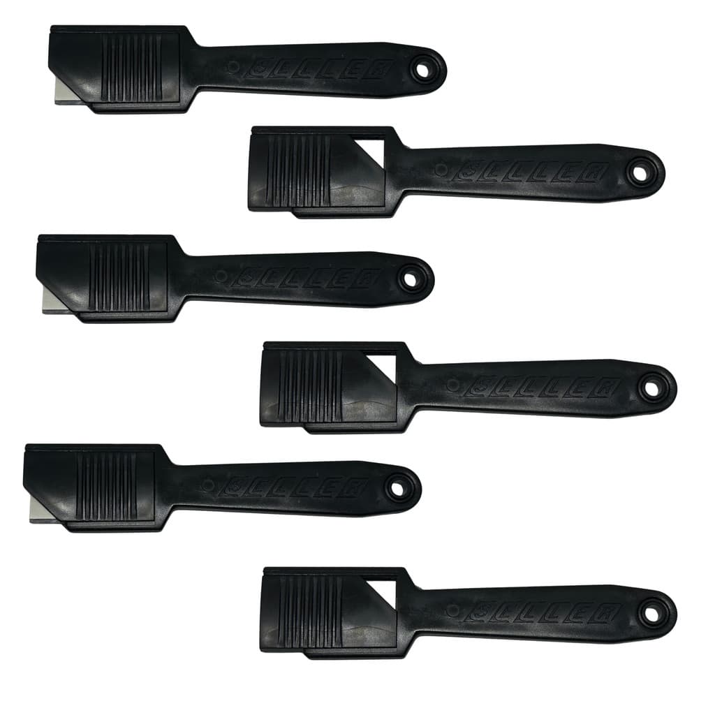 Kit 6 Estiletes PA-150 Seller Profissional com Lâmina Retangular 4 Lados Afiados