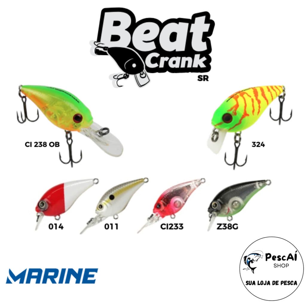 Isca Artificial - Marine Sports - Beat Crank SR 45 - Meia Água - Floating - 4.5 cm - 6.3 g - Tucunaré