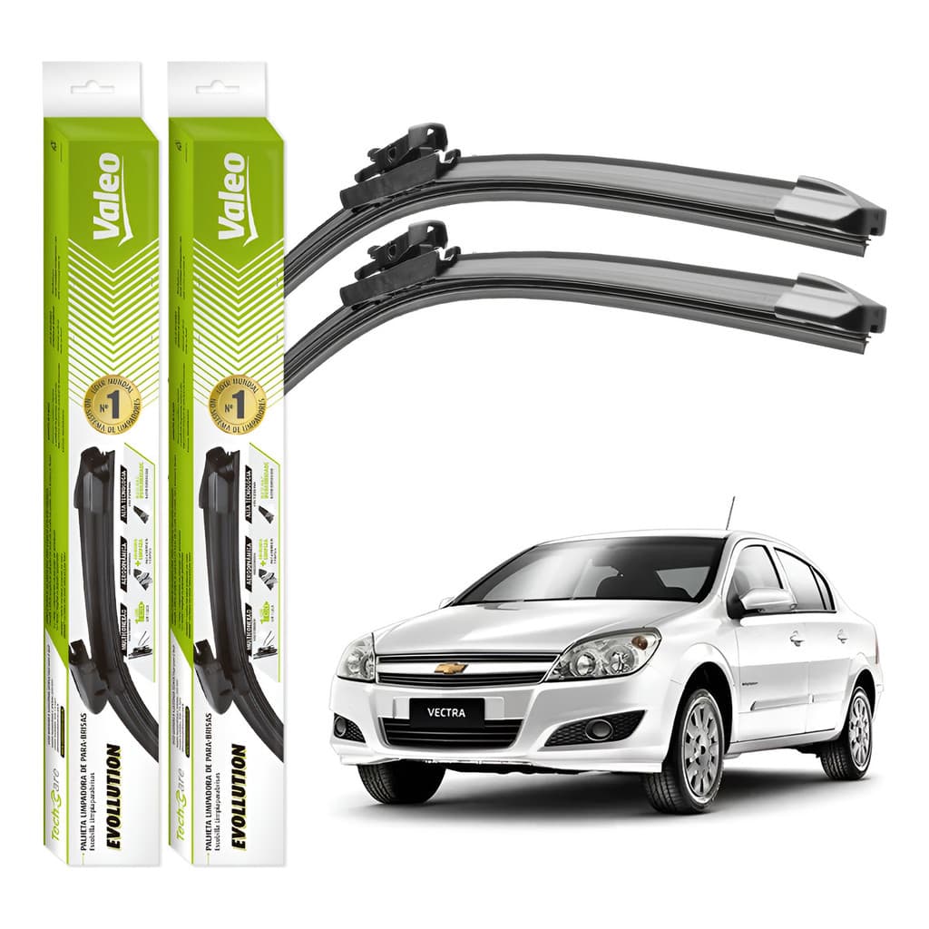 Par Palhetas Limpador Parabrisa Valeo Vectra 2008 A 2011