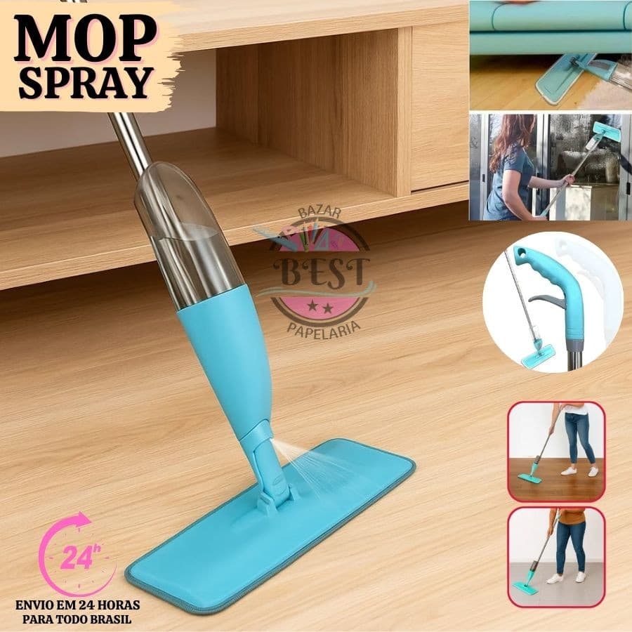 Mop Spray Magico Esfregão Com Reservatorio Rodo De Limpeza 300ML 1 Refil