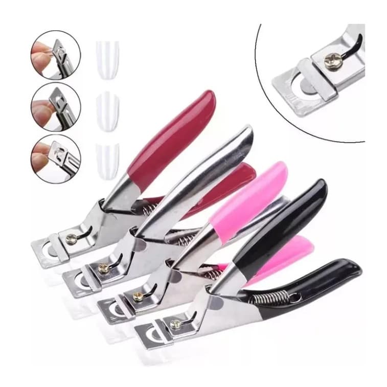 Alicate Cortador de Unha Postica e Unha Tips Acrigel Alogamento Para Unha Manicure