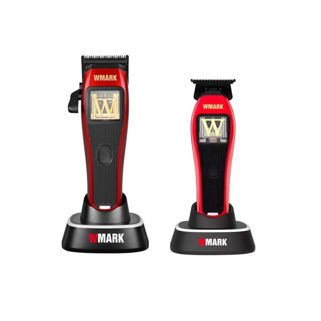 KIT Maquina de corte Profissional Wmark NG X1 + Acab. XT1 Vermelha