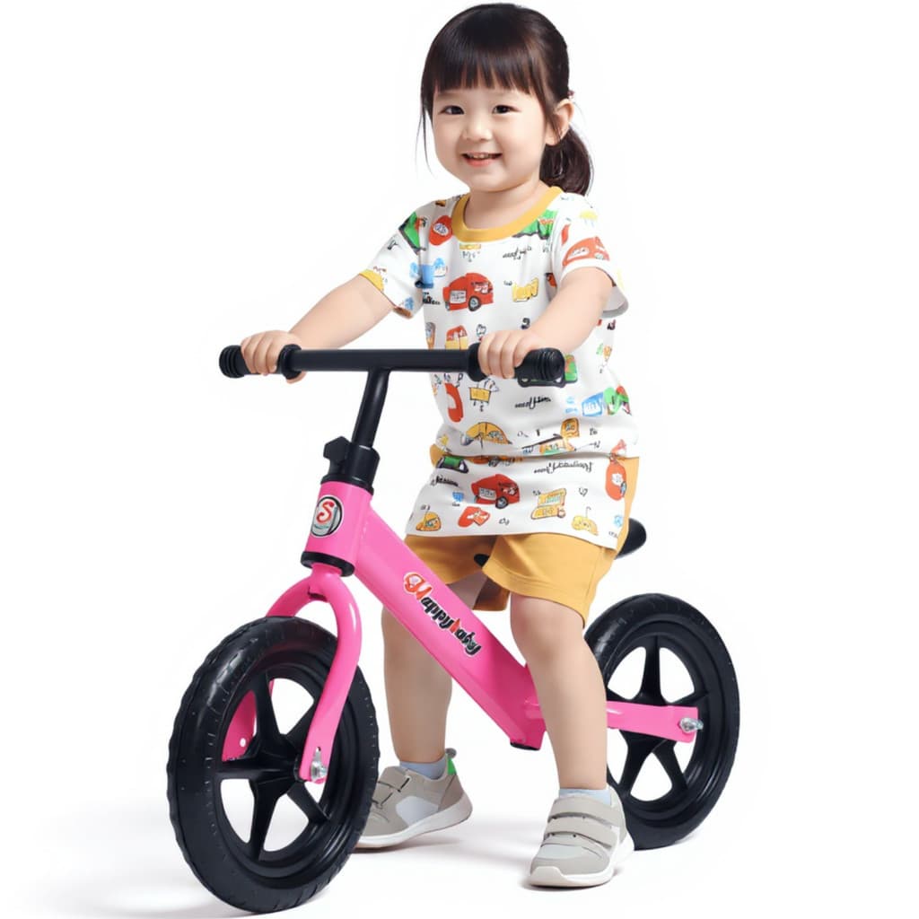 Bicicleta De Equilíbrio Sem Pedal Infantil Rosa - Castela