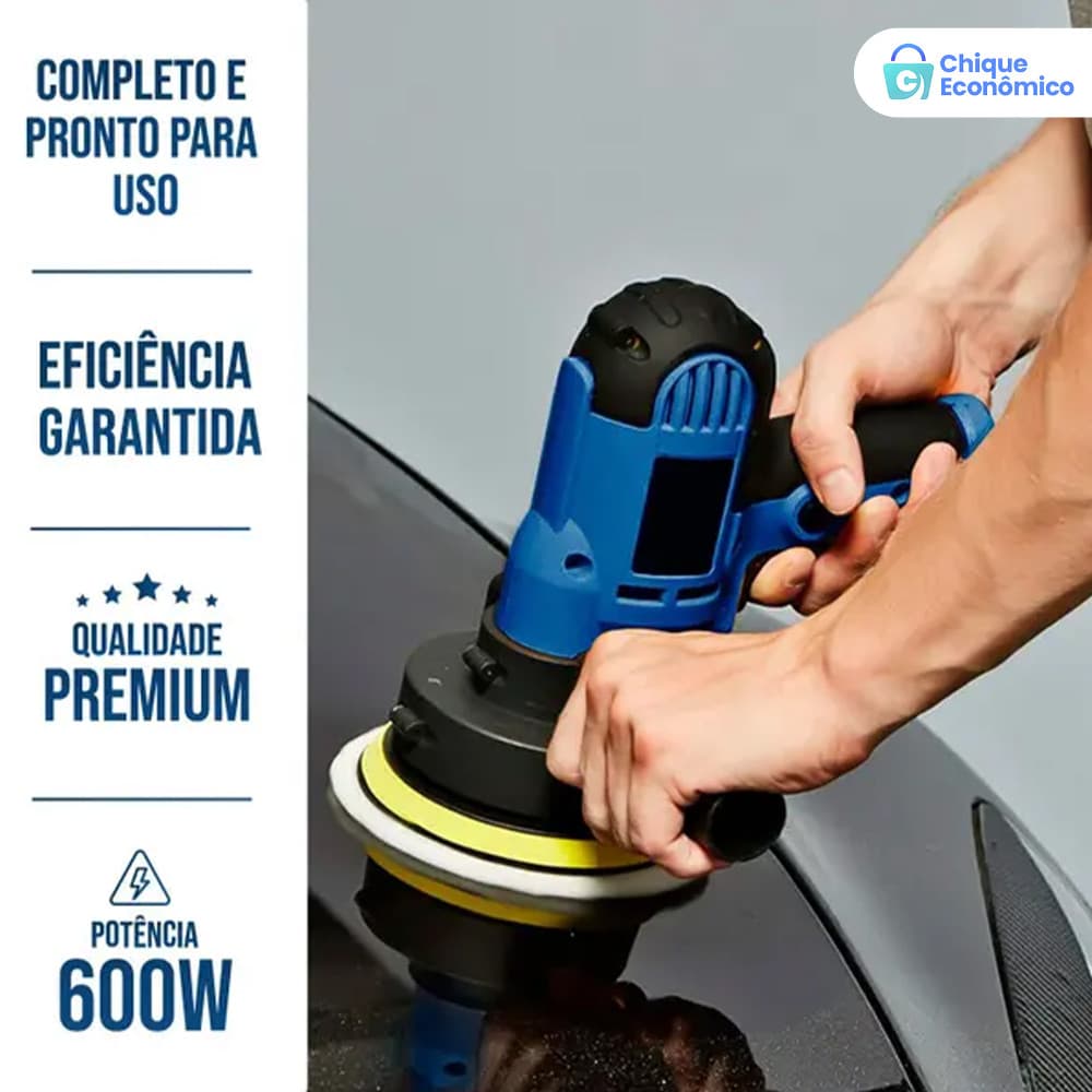 Lixadeira Politriz Multifunções para Uso Automotivo e Parede, 110V e 220V