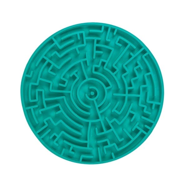 Comedouro Lento Labirinto Verde Água P - Pet Games