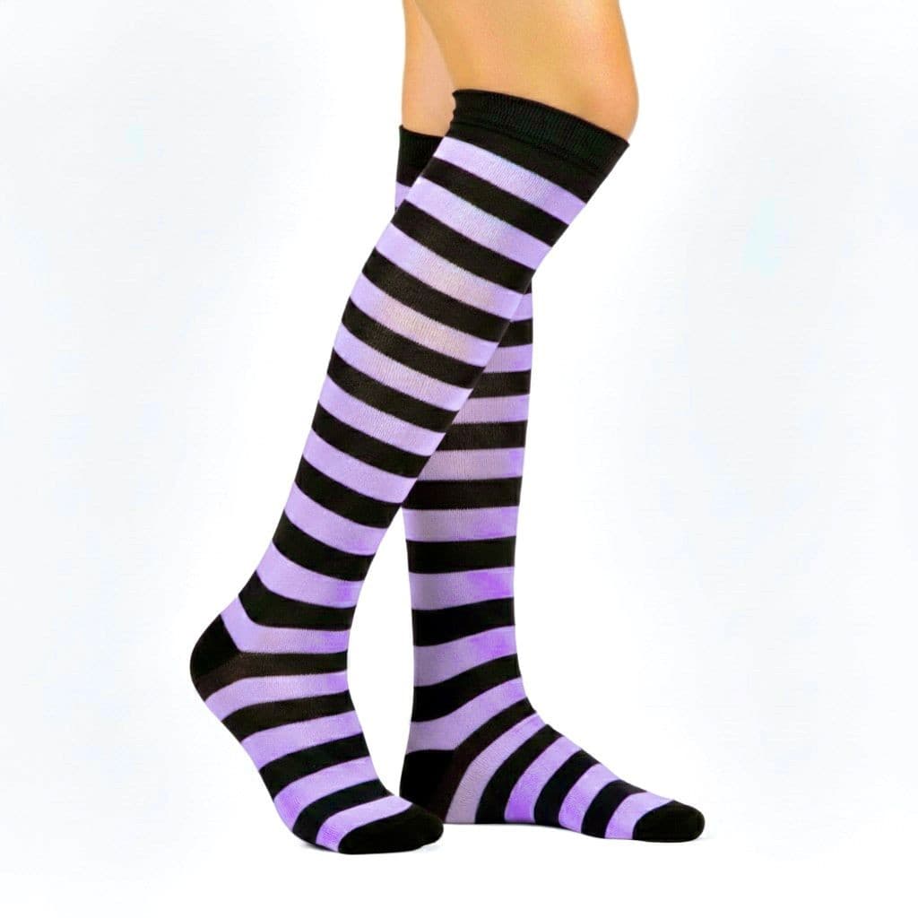 Meia 3/4 Longa ou curta tamanho 34-40 Listrada Cano Alto Halloween Adulto - BESTMIX