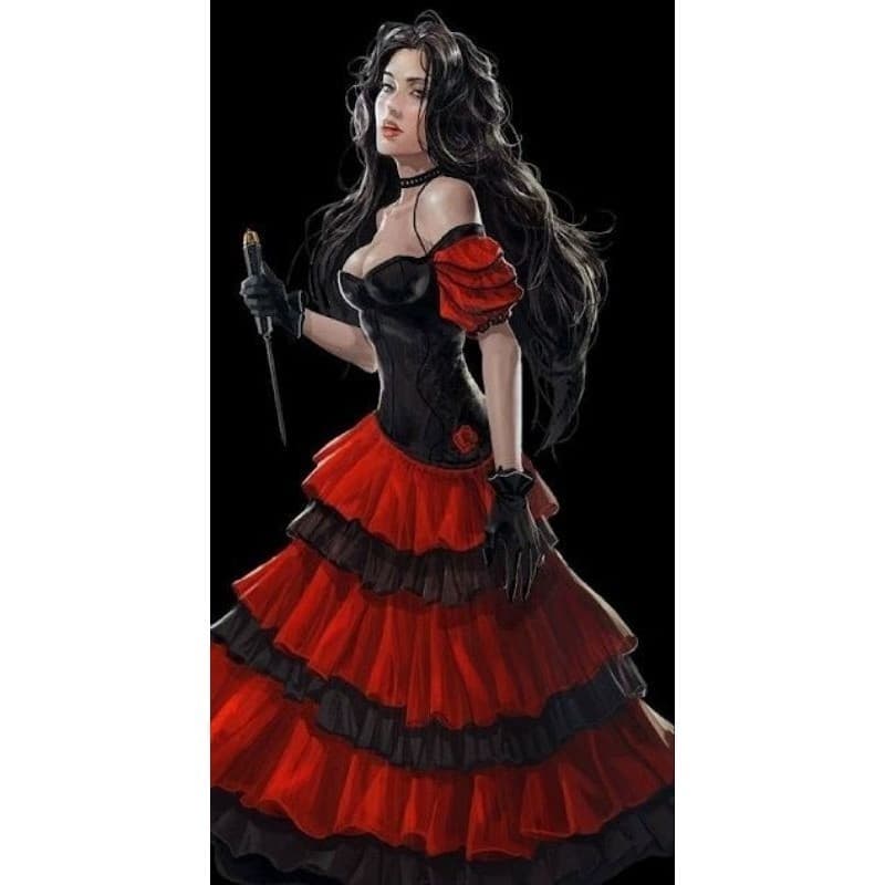 Quadro Decorativo Pombagira Sete Saias Magia e Encanto Pomba gira,pombogira, Entidade Umbanda e Candomblé Pomba gira,pom