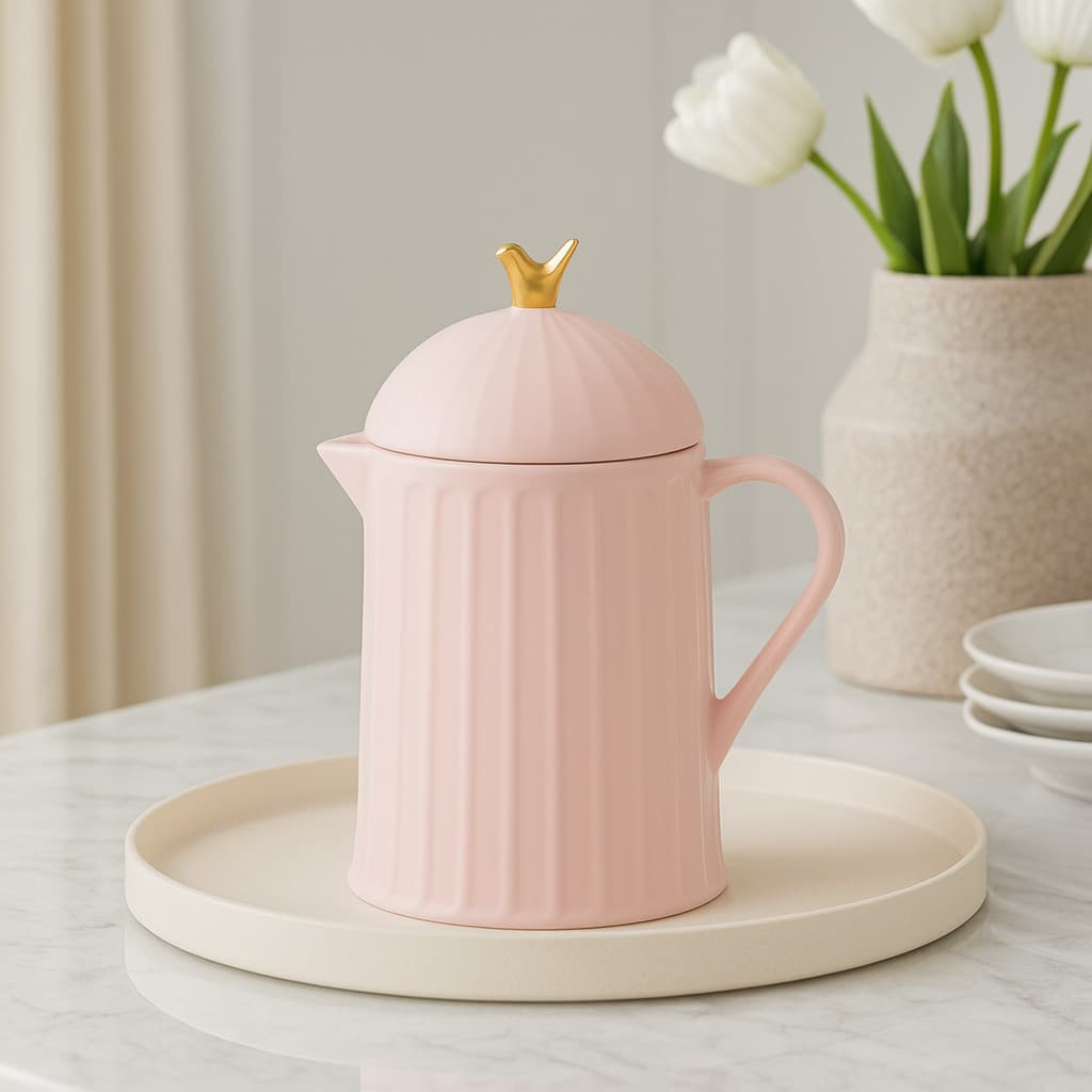 Bule de Cerâmica Com Tampa Wolff 600ml - Colibri