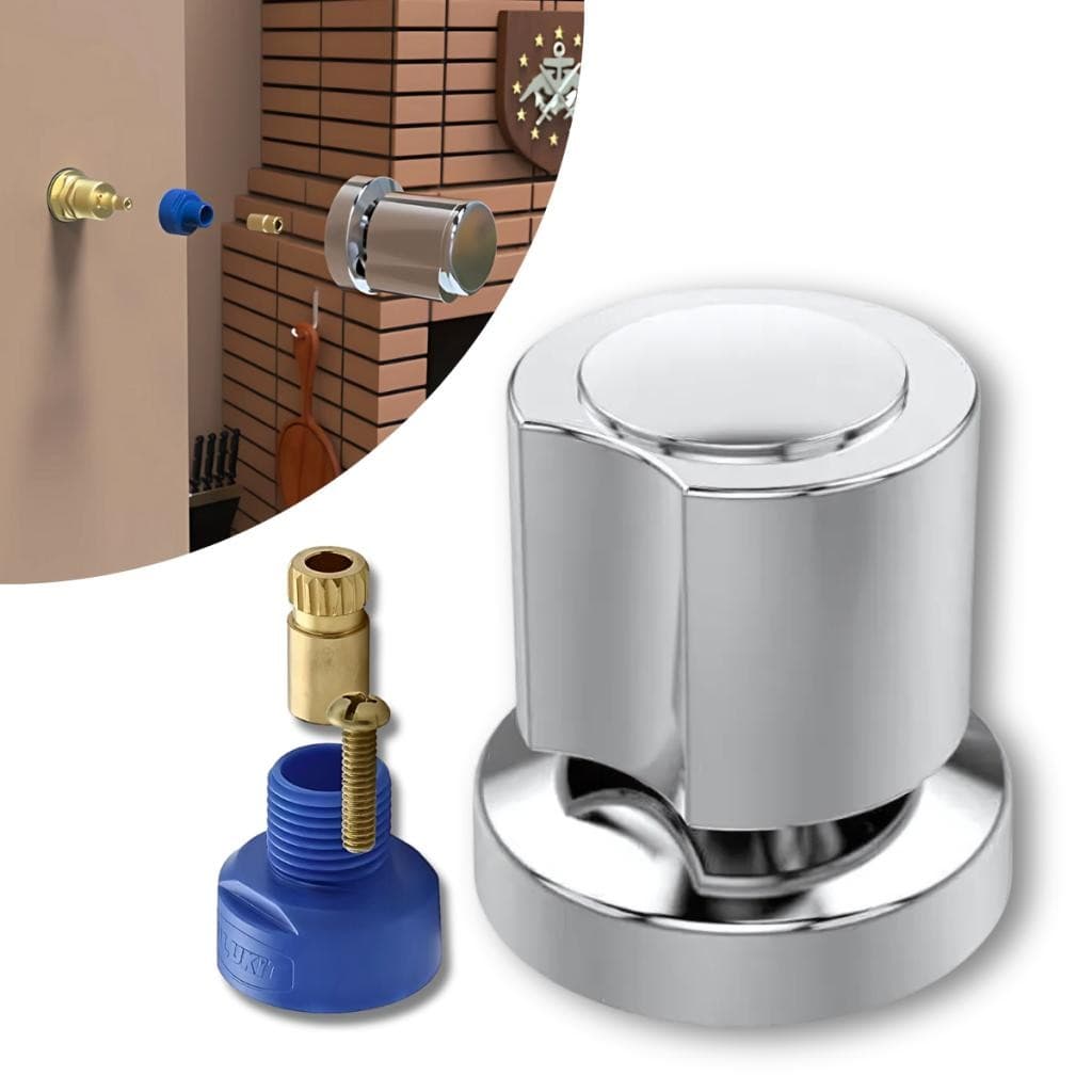Kit Acabamento Para Registro de Banheiro e Chuveiro ABS Cromado + Conversor Docol x Deca