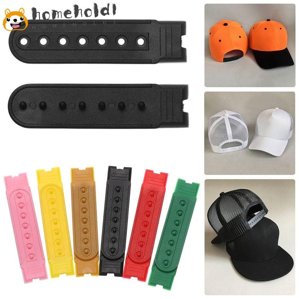 HOMEUVOE 5 Conjuntos De Alça Snapback De Substituição De Material POM Clipe De Boné De Beisebol Com 7 Furos E Fivela