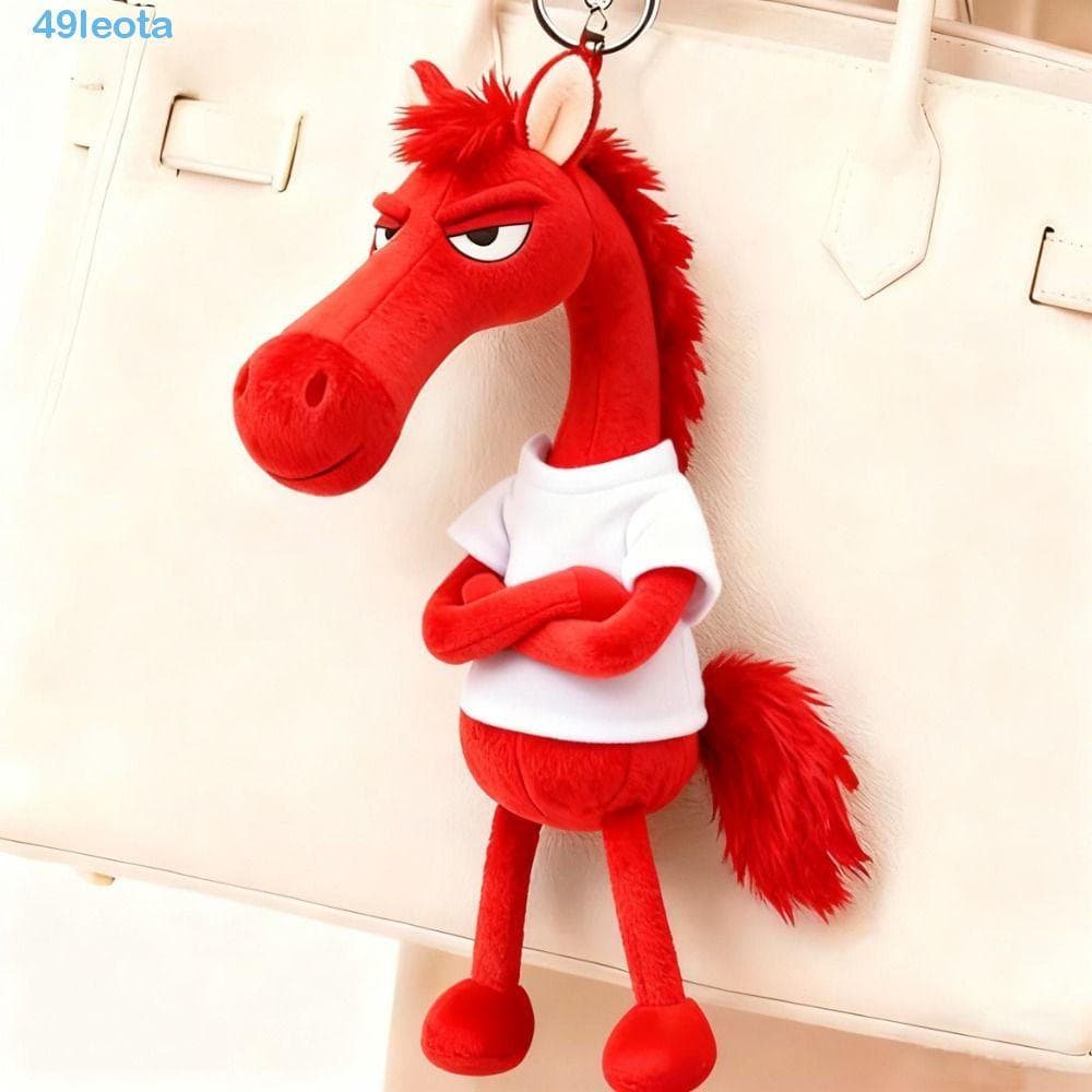 LEOTA Chaveiro De Cavalo Escuro De Pelúcia , Bonecas Criativas De Mascote , Boneca De Simulação , Adorável , Estilo Maci
