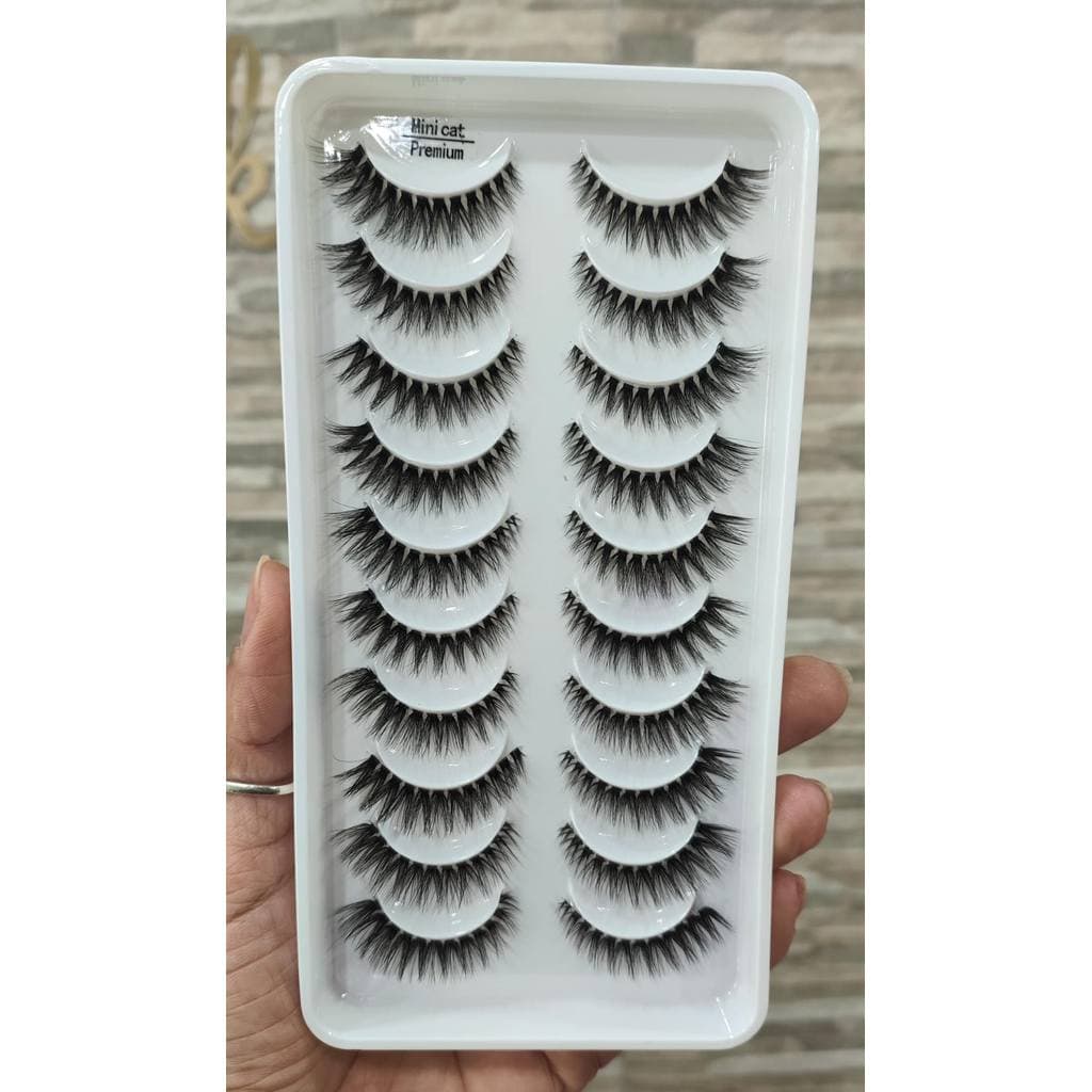 CARTELA CILIOS 10 PARES MINI CAT PREMIUM