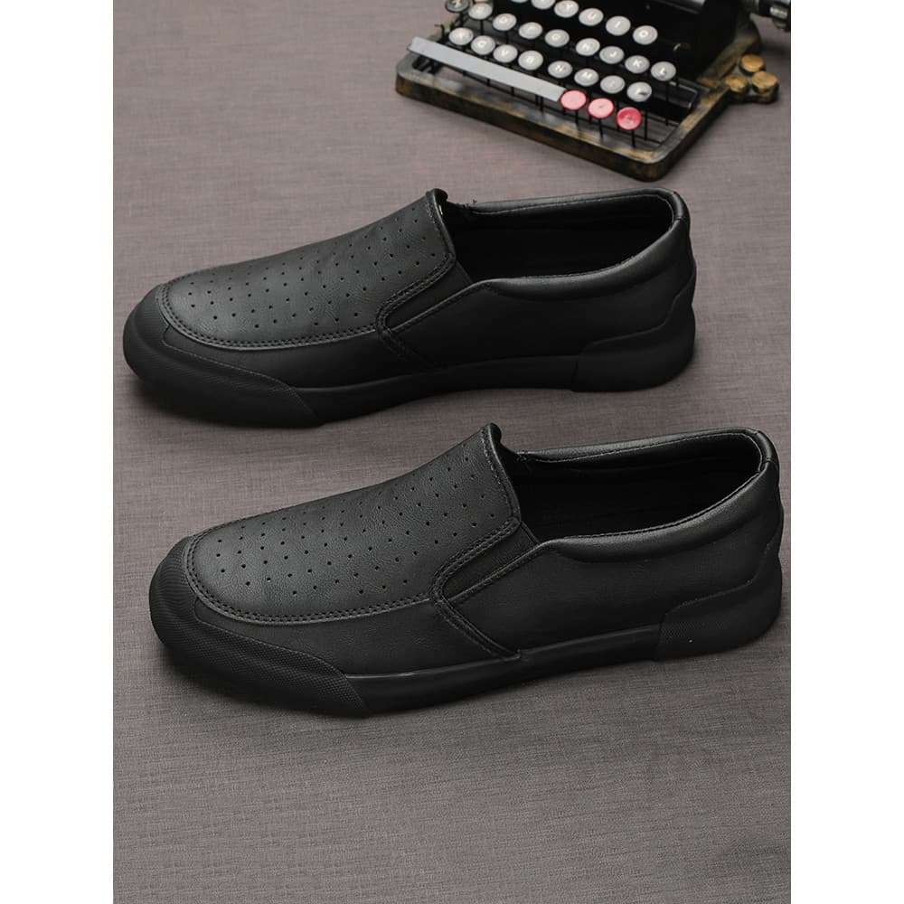 Sapatos masculinos de um Pedal estilo verão respirável simples All-Match tênis preguiçoso oco sapatos casuais masculinos